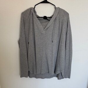 Ribbed V-Neck Sweater